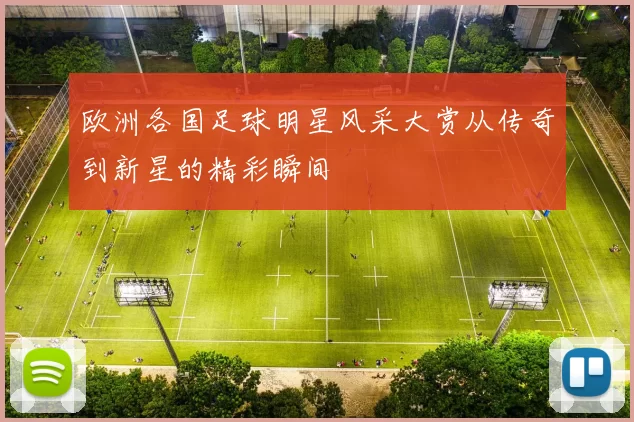 欧洲各国足球明星风采大赏从传奇到新星的精彩瞬间