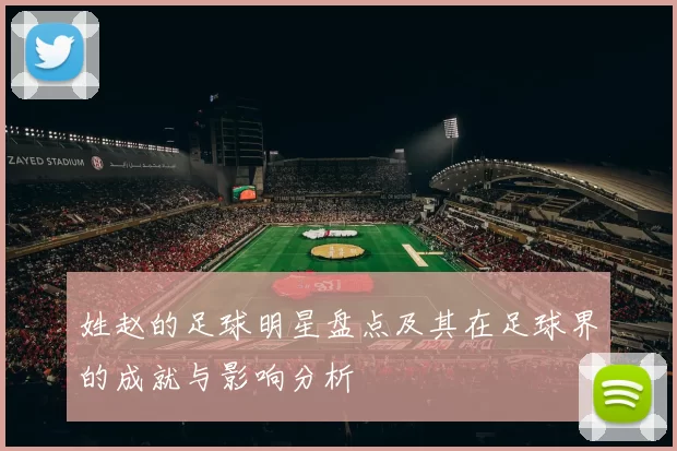 姓赵的足球明星盘点及其在足球界的成就与影响分析